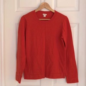J.Crew orange wool blend sweater